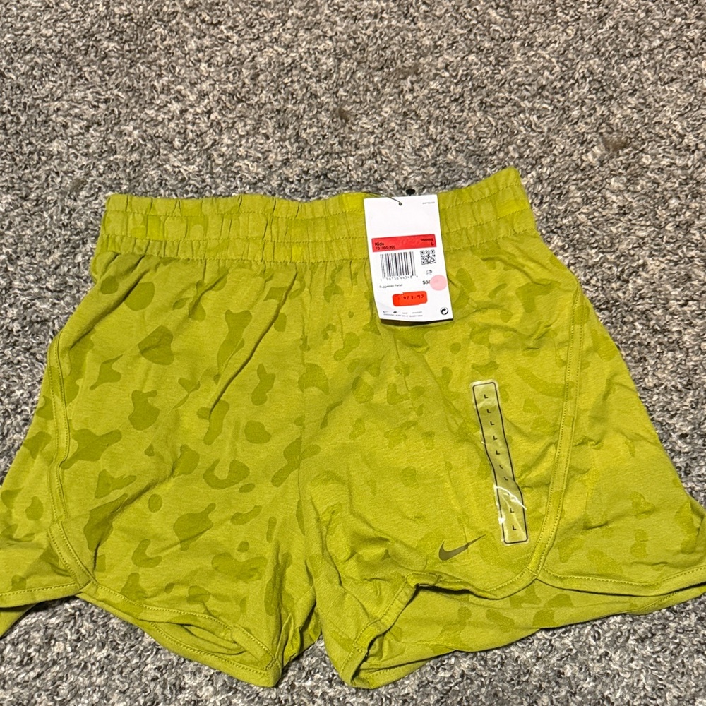 Nike Lime Camo Training Shorts